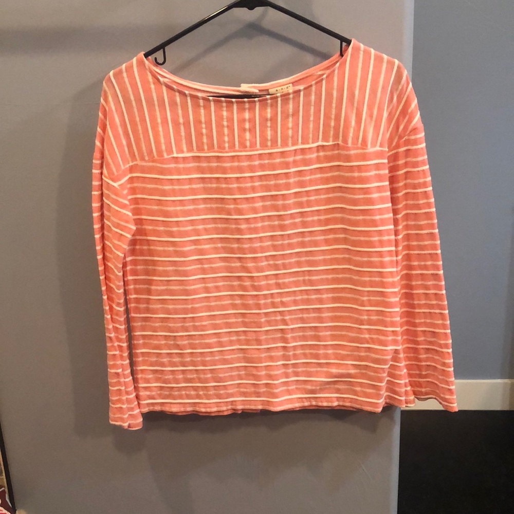 Pink striped top